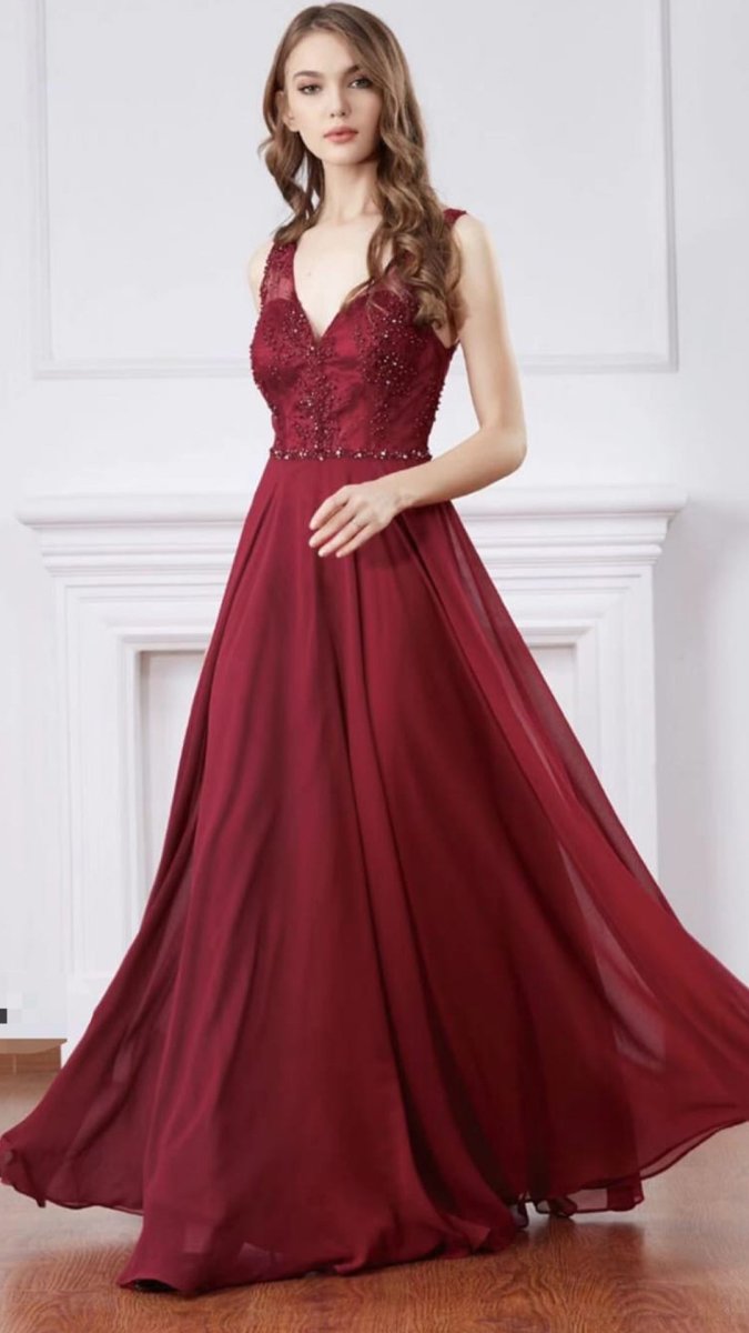 Vestido Curvy Encaje Pedrería - Imagen 5