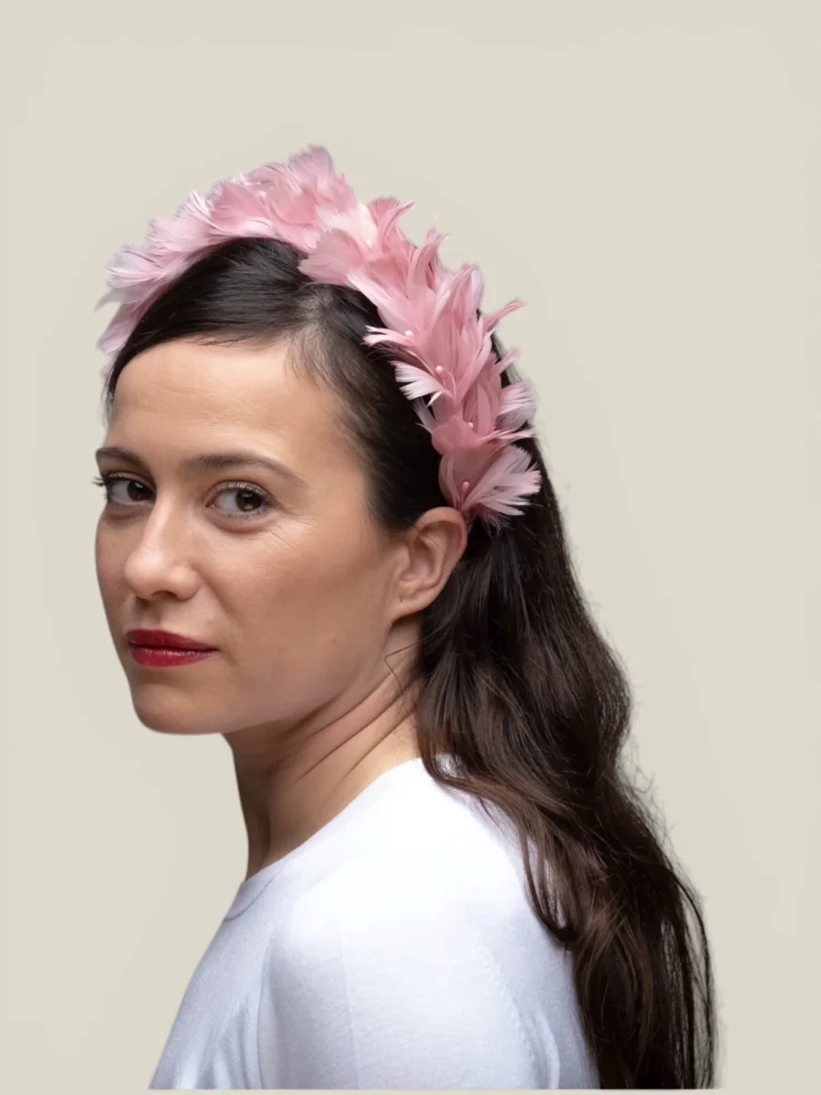 Diadema Periquita rosa viejo - Imagen 4