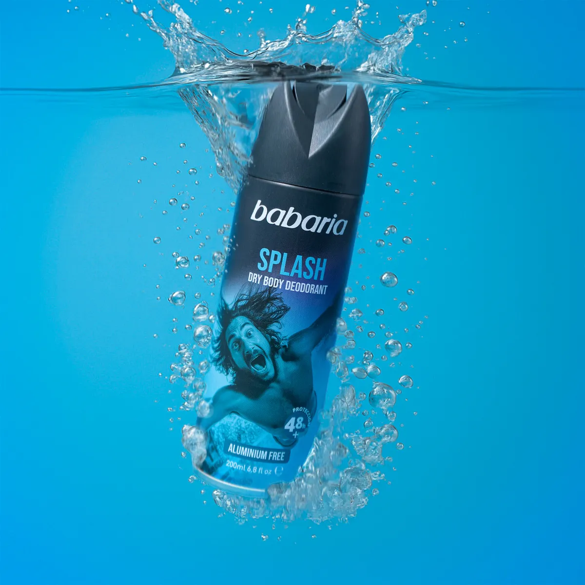 Babaria Splash Dry Body Deodorant – 200 ml Desodorante corporal en spray para frescura, protección y sensación seca - Imagen 4