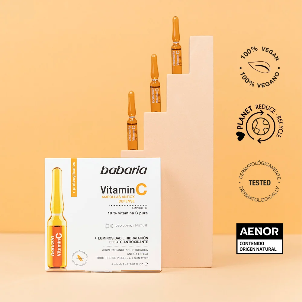 Babaria Vitamin C Ampollas Antiox Defense – 5 uds x 2 ml - Imagen 4
