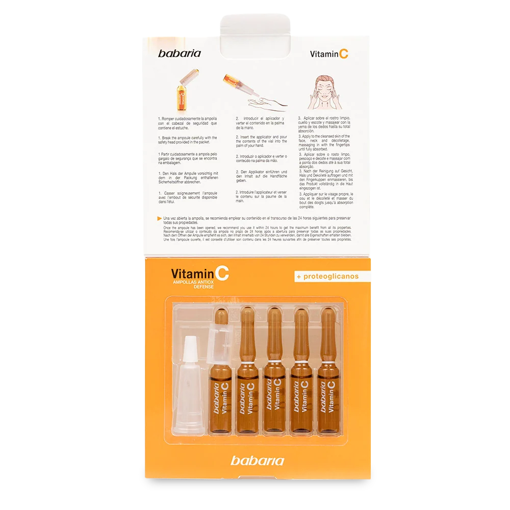 Babaria Vitamin C Ampollas Antiox Defense – 5 uds x 2 ml - Imagen 5