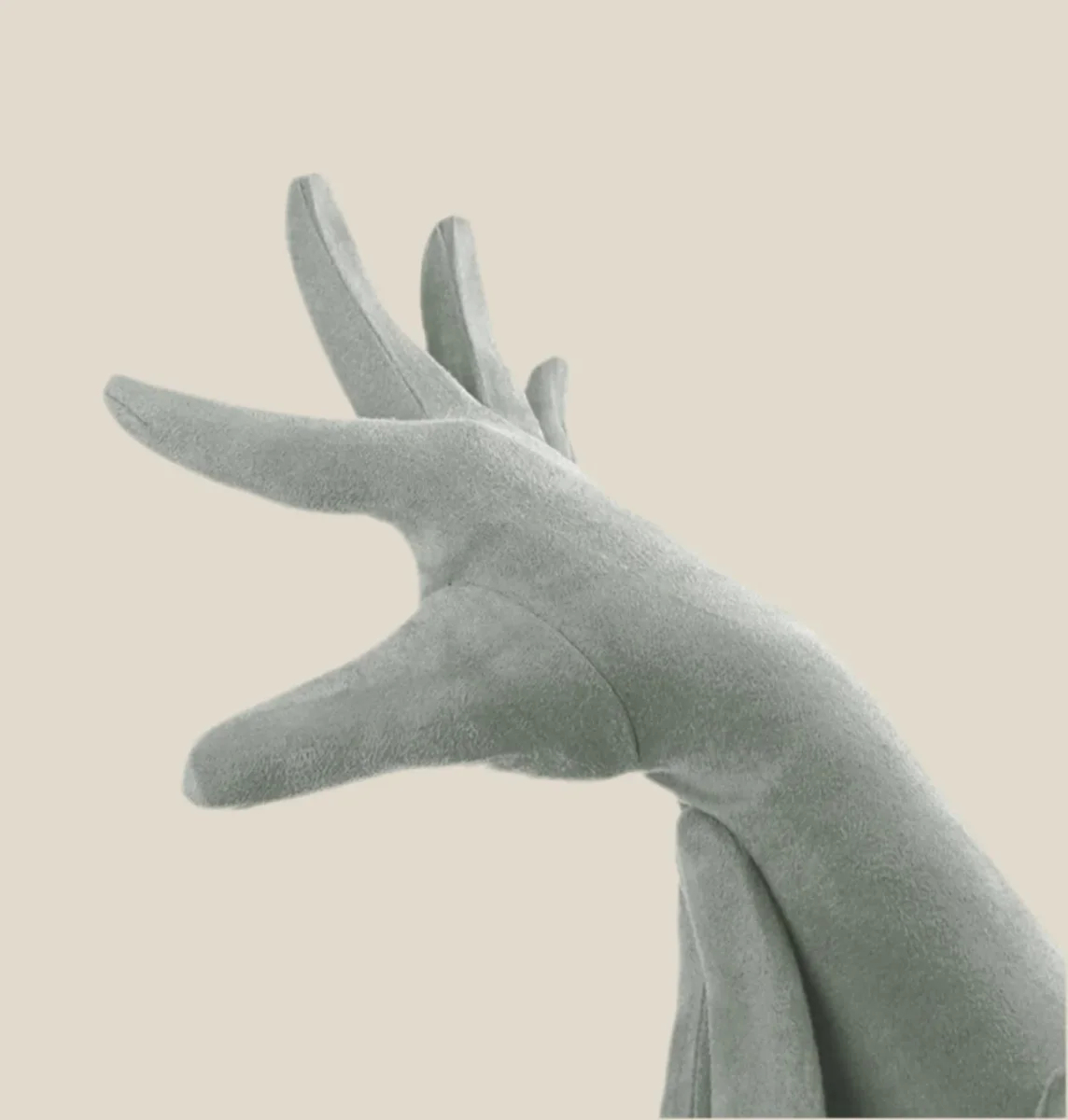 Guantes largos Gris - Imagen 2