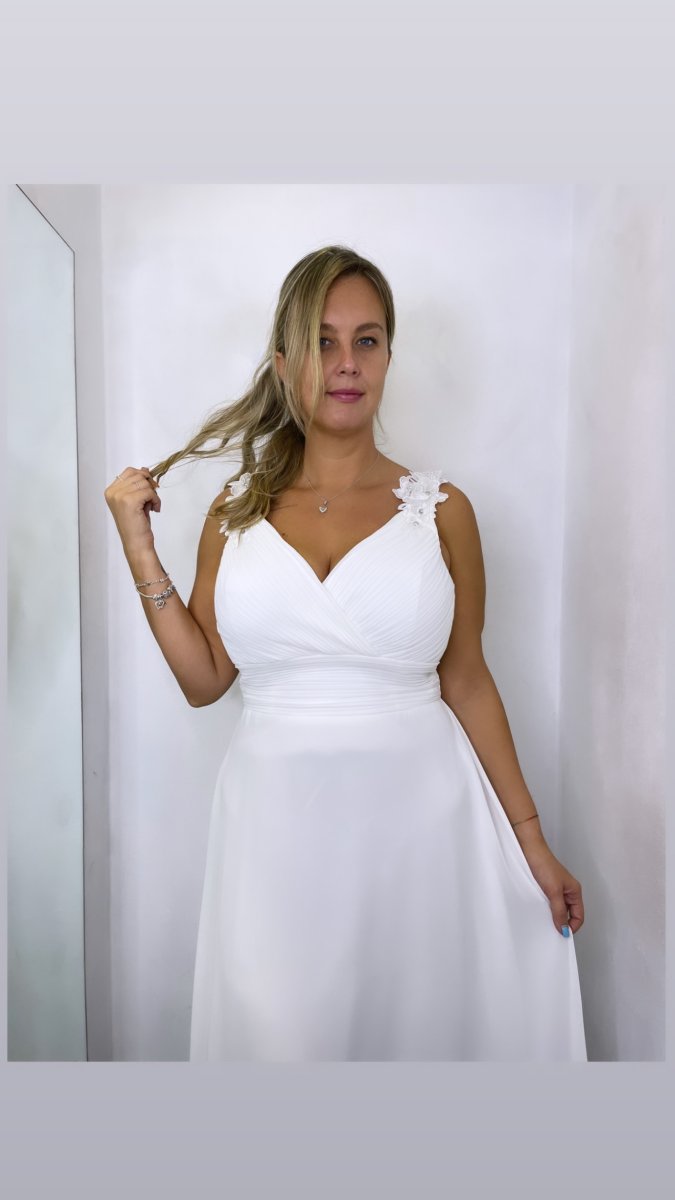 Vestido Curvy Pétalos Novia - Imagen 5