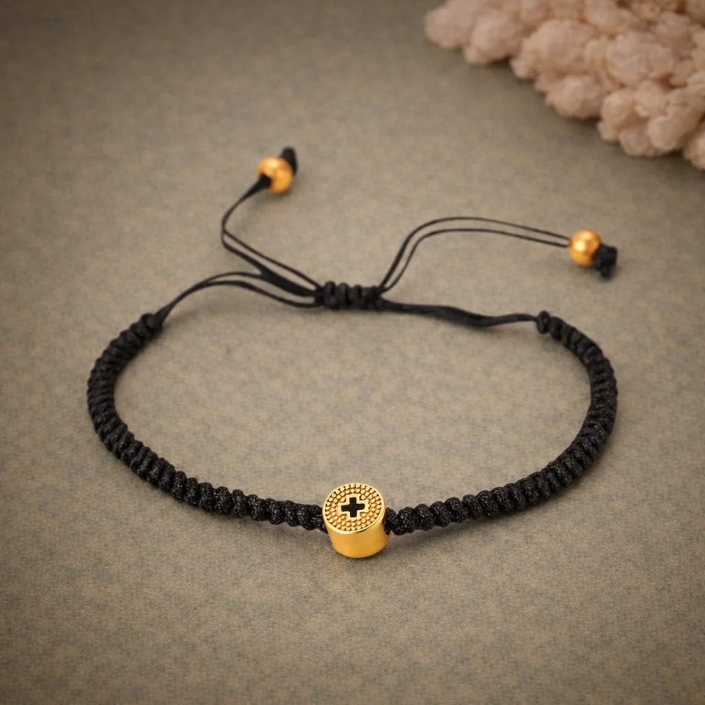 Pulsera Cruz dorada
