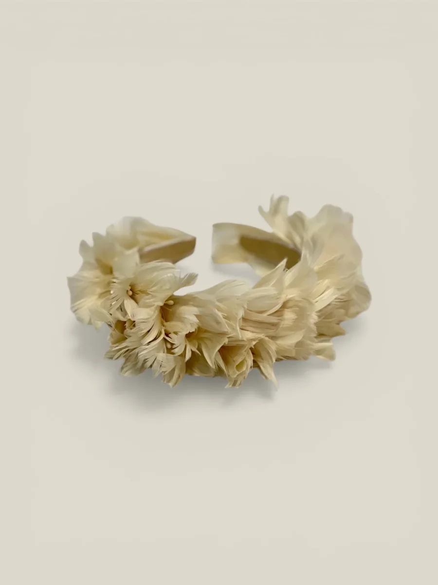Diadema Periquita beige - Imagen 2