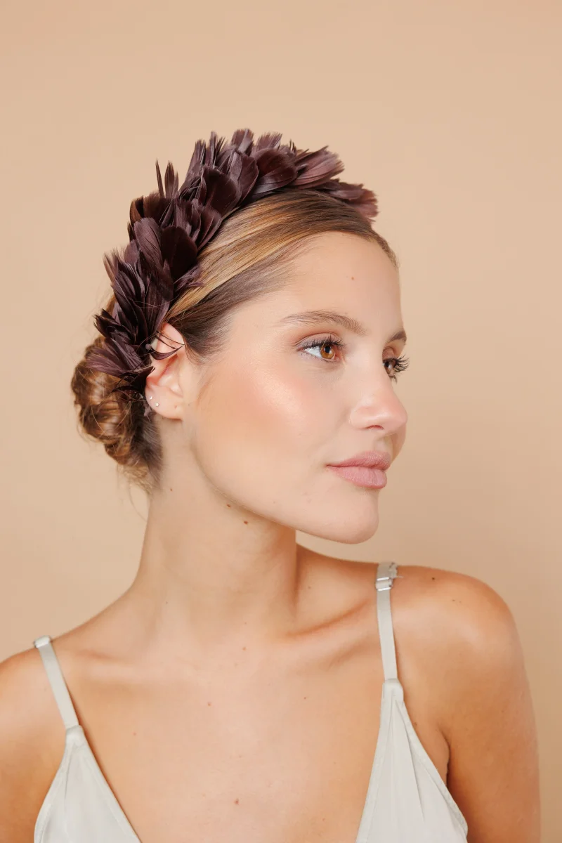 Diadema Periquita chocolate - Imagen 4