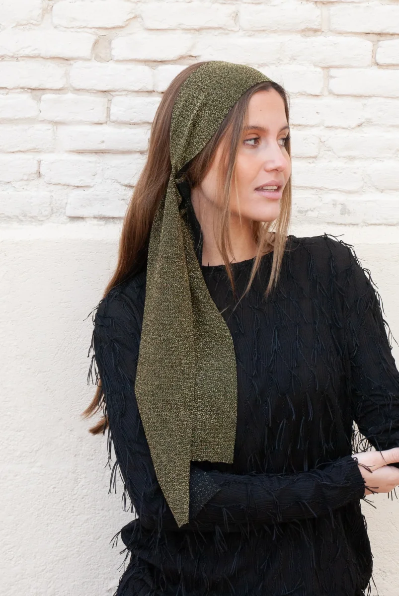 Bandana Boho verde - Imagen 4