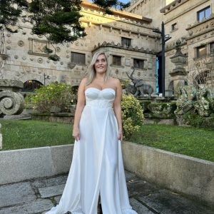 Vestido Corsé Seda Novia