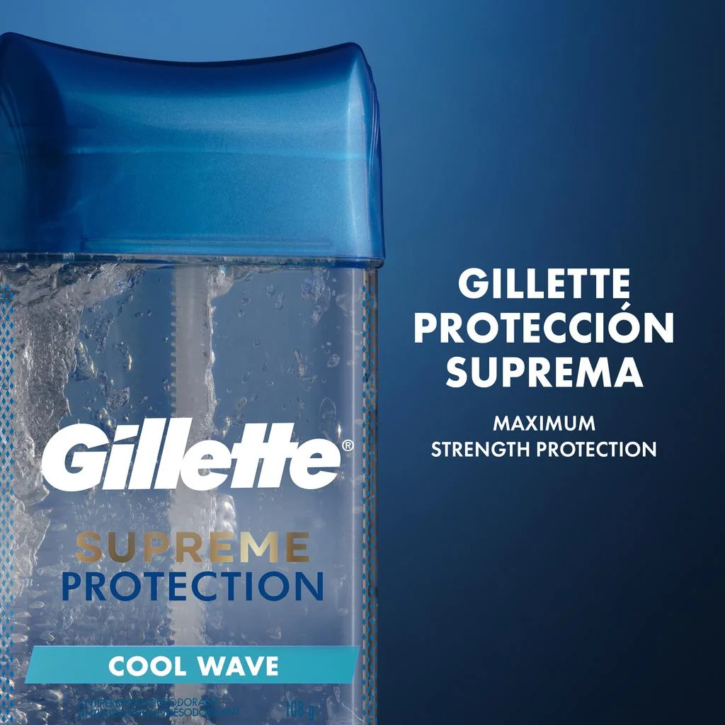 GILLETTE Supreme Protection Cool Wave Clear Gel – 107 g - Imagen 5