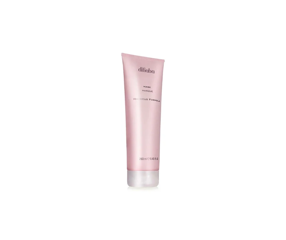 DIFIABA Hibiscus Formula Mask – 250 ml Mascarilla nutritiva y protectora para cabello teñido, seco o sensibilizado - Imagen 4