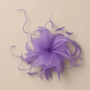 Flor plumas lila