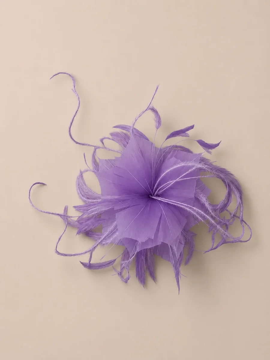 Flor plumas lila - Imagen 2