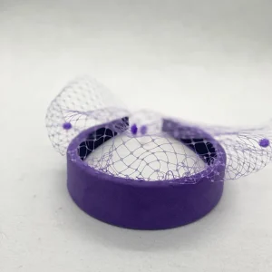 Diadema Piedra lila terciopelo