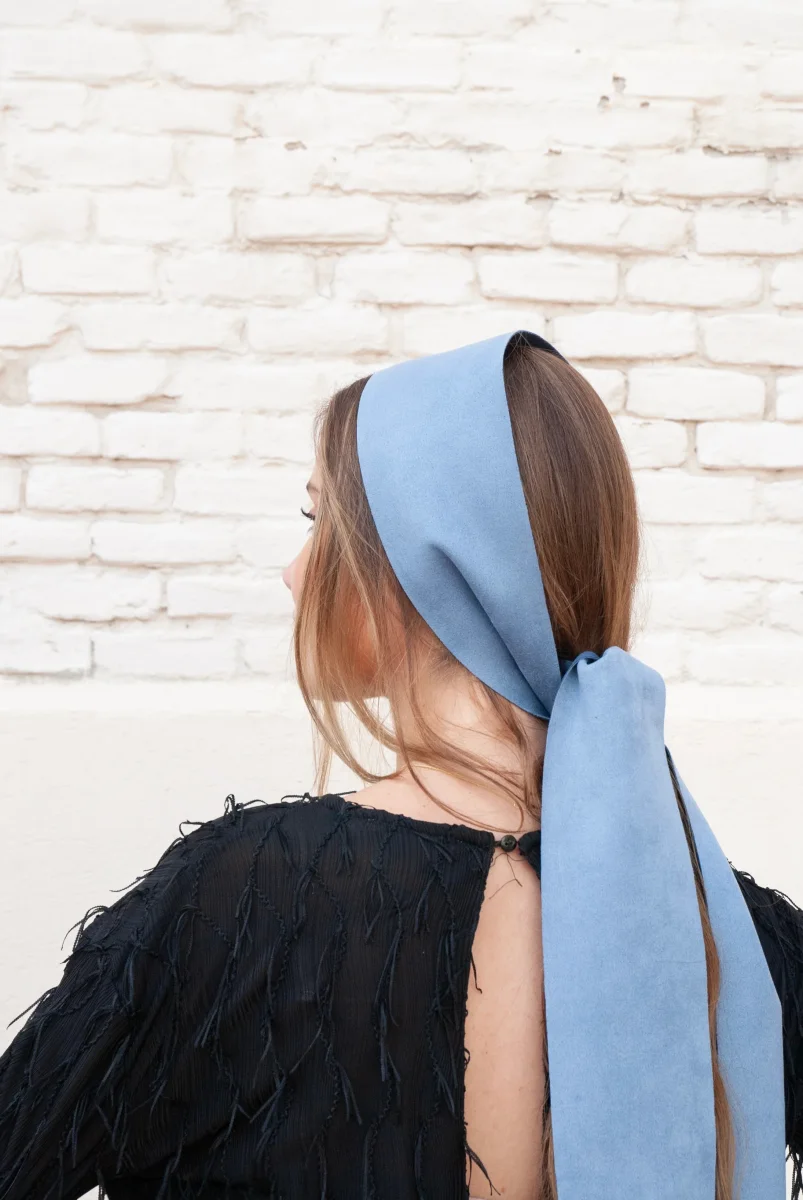 Bandana Boho azul - Imagen 4