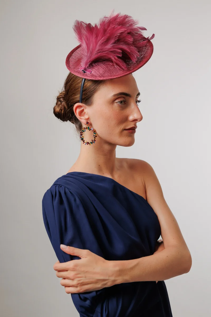 Tocado Adriana vino - Imagen 4