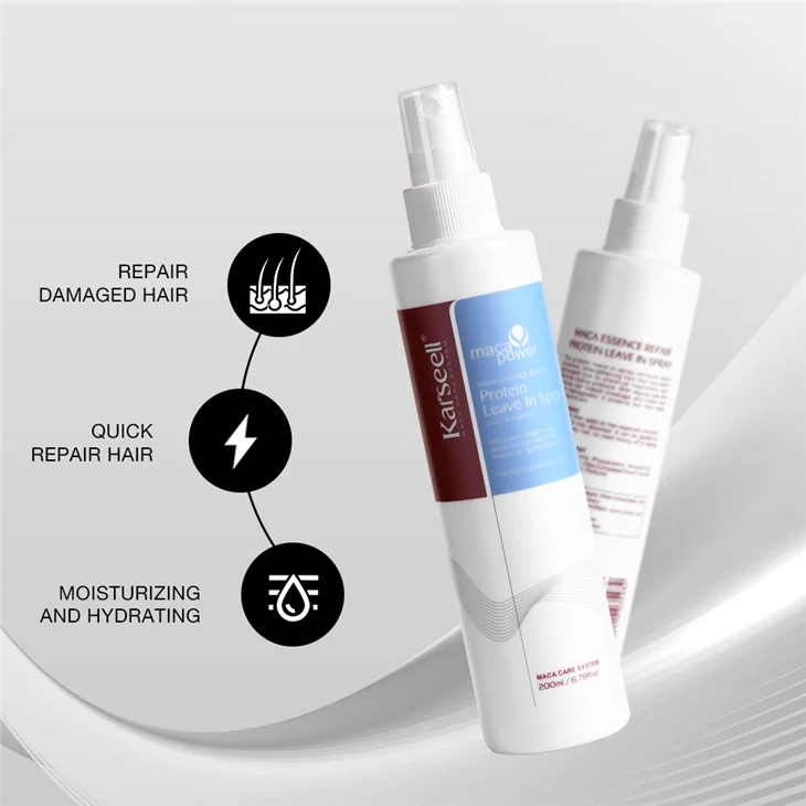 Karseell Protein Leave-In Spray – 200 ml Spray reparador sin enjuague para hidratación, protección y anti-frizz - Imagen 3