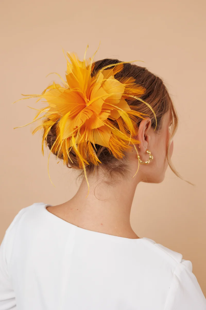 Flor plumas mostaza - Imagen 3