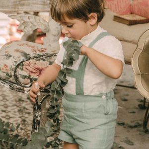 Pantalón Pepe- Estampado Vichy Gris – T.1