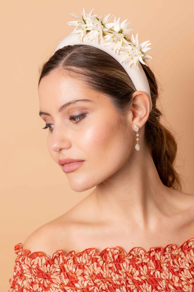 Diadema Constantina blanca - Imagen 3