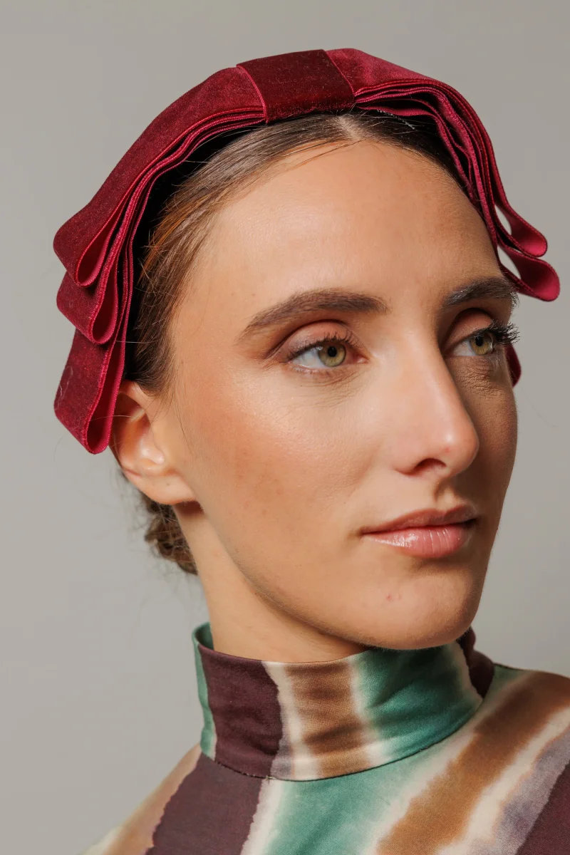 Diadema Tatiana vino - Imagen 2