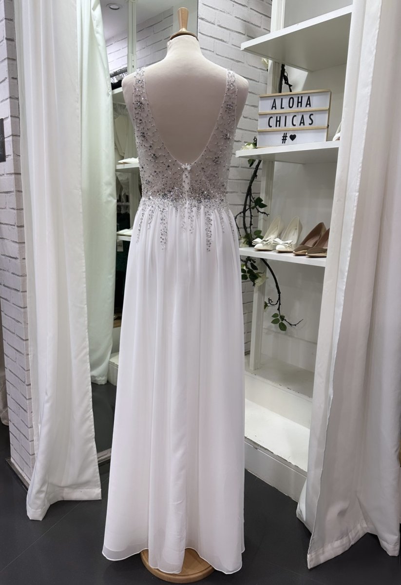 Vestido Novia Princesa transparencias - Imagen 7
