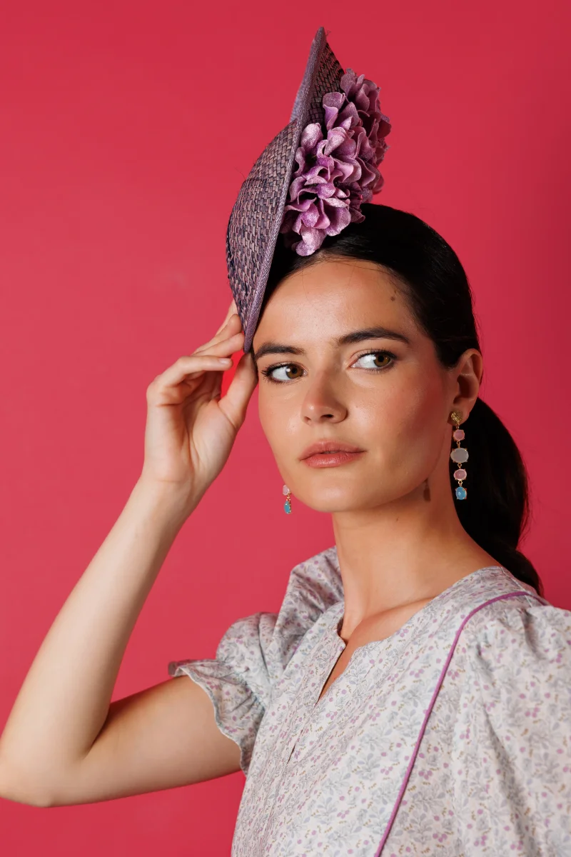 Tocado Colette lila - Imagen 3