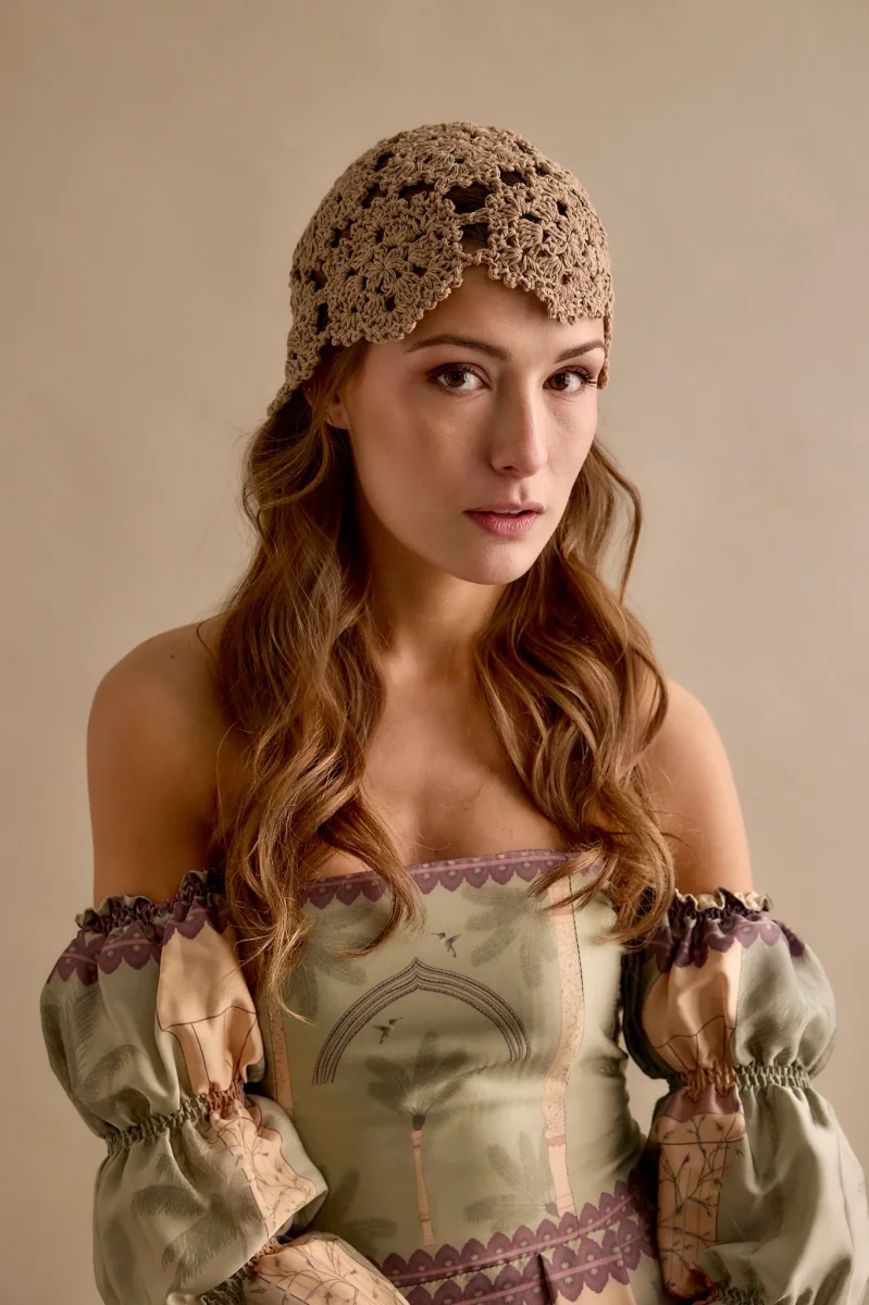 Casquete Tejido mostaza - Imagen 3
