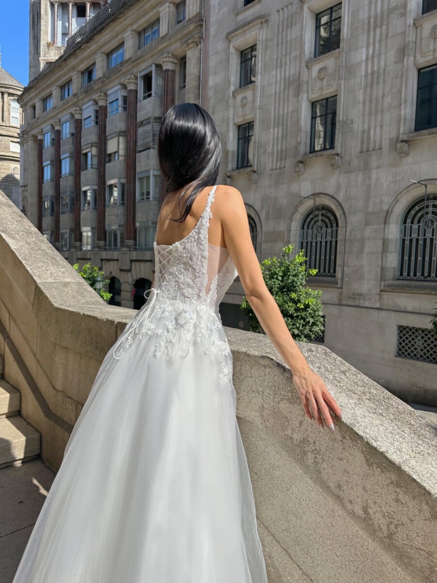 Vestido Novia Tul Tirantes - Imagen 7