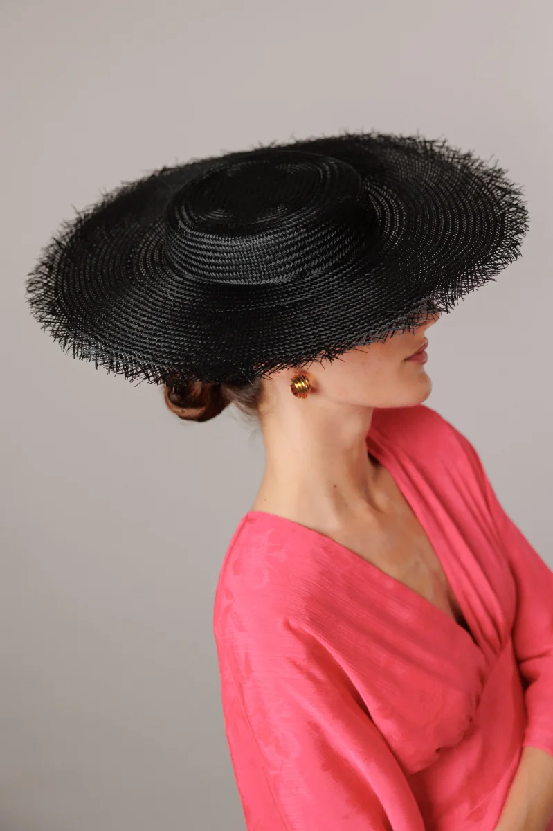 Canotier Sandra negra - Imagen 2