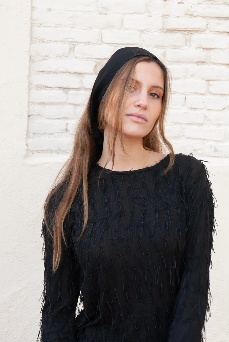Bandana Boho negra - Imagen 3