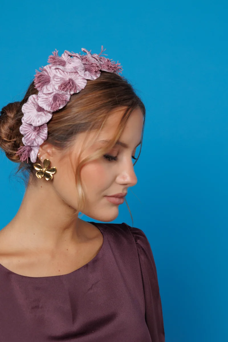 Diadema Dalia rosa - Imagen 6