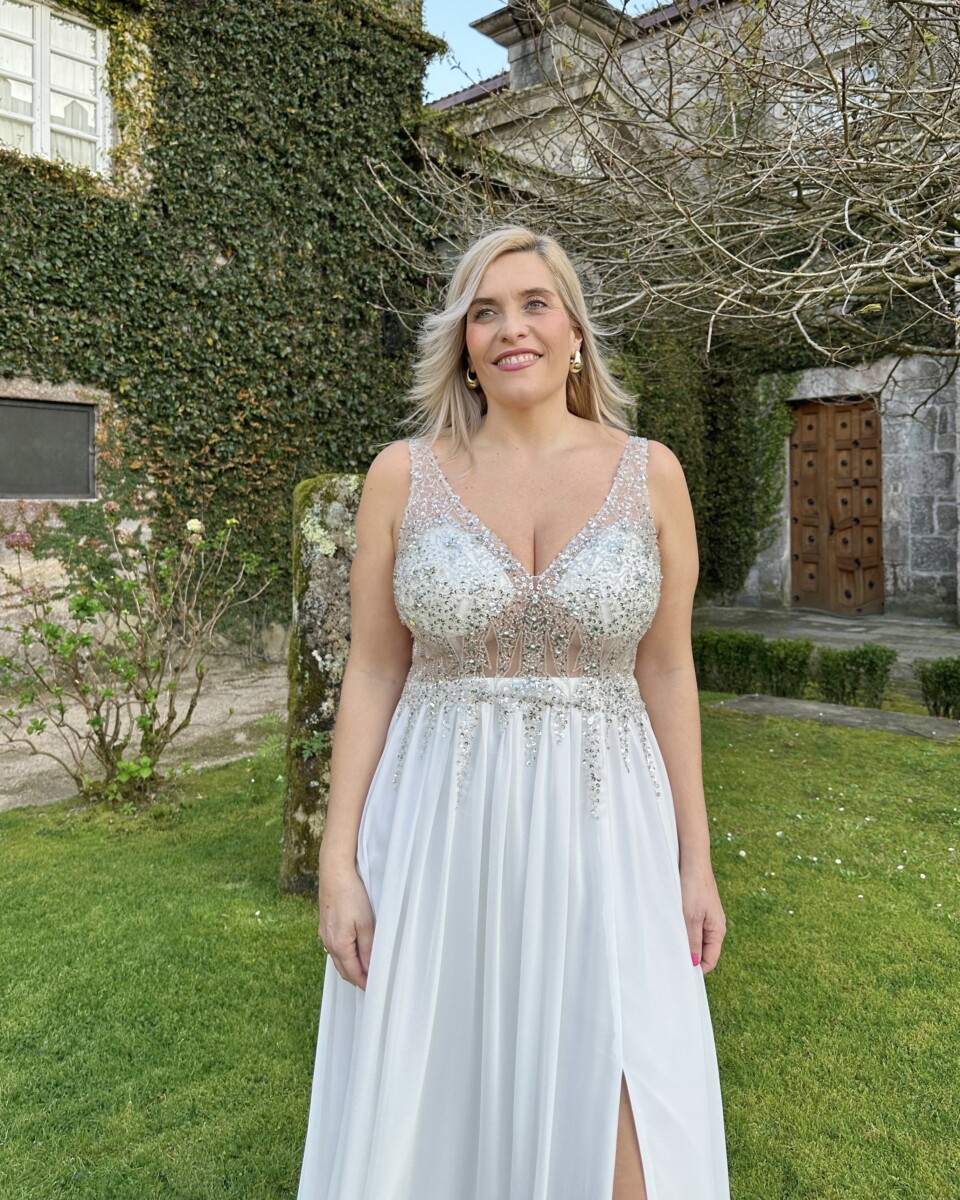 Vestido Novia Princesa transparencias - Imagen 8