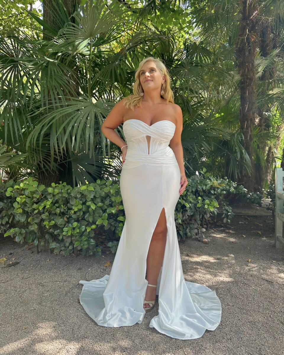 Vestido Seda Sirena Novia - Imagen 7