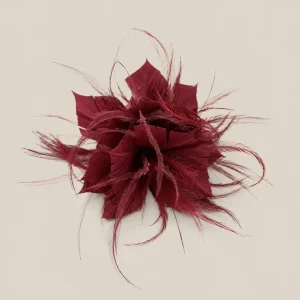Flor plumas vino