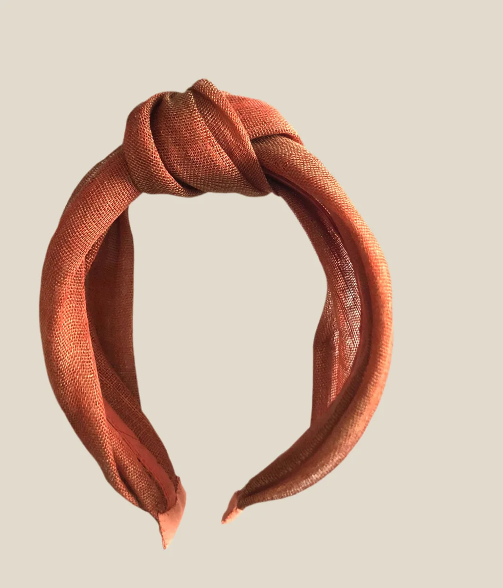 Diadema Condesa Naranja quemado