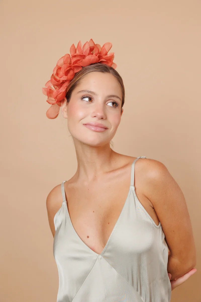 Diadema Halfpetalines naranja - Imagen 2