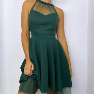 Vestido Halter Vuelo Tul