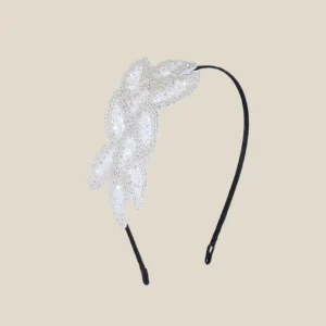Diadema Charlestone blanca