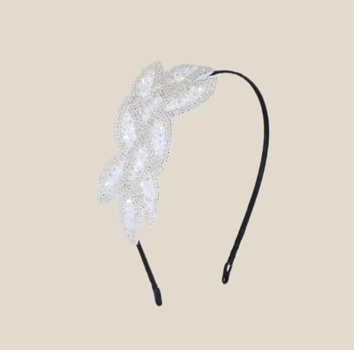 Diadema Charlestone blanca - Imagen 2