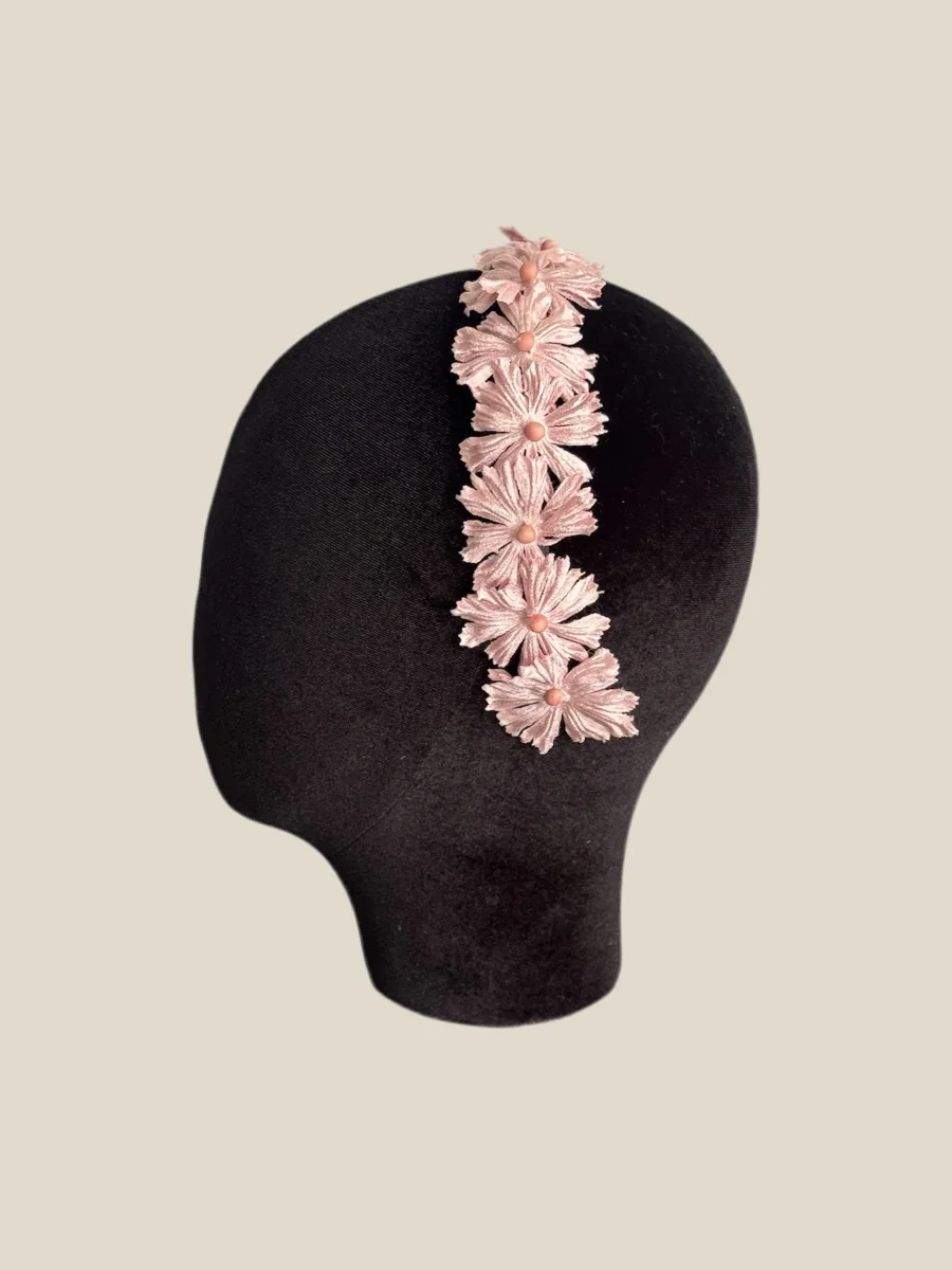 Diadema Margarita rosa claro mini - Imagen 3