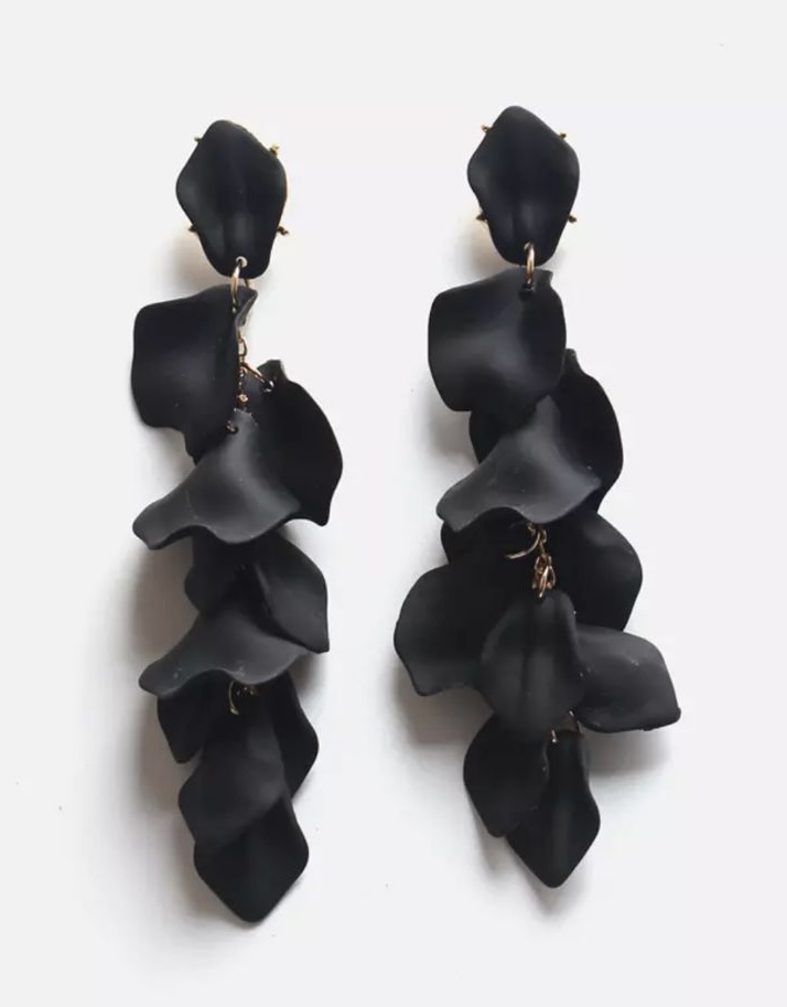 Pendientes Cadena Pétalos - Imagen 3