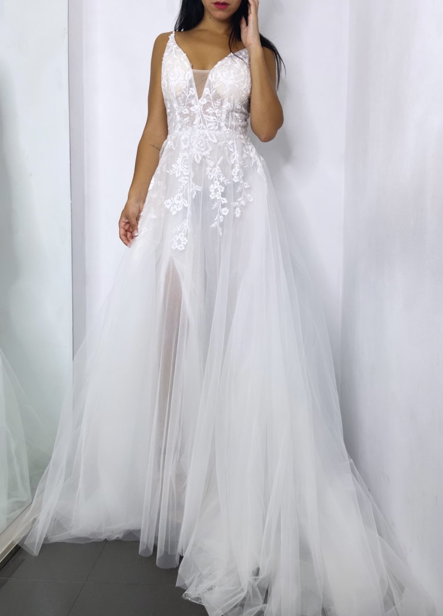 Vestido Novia Tul Tirantes - Imagen 8