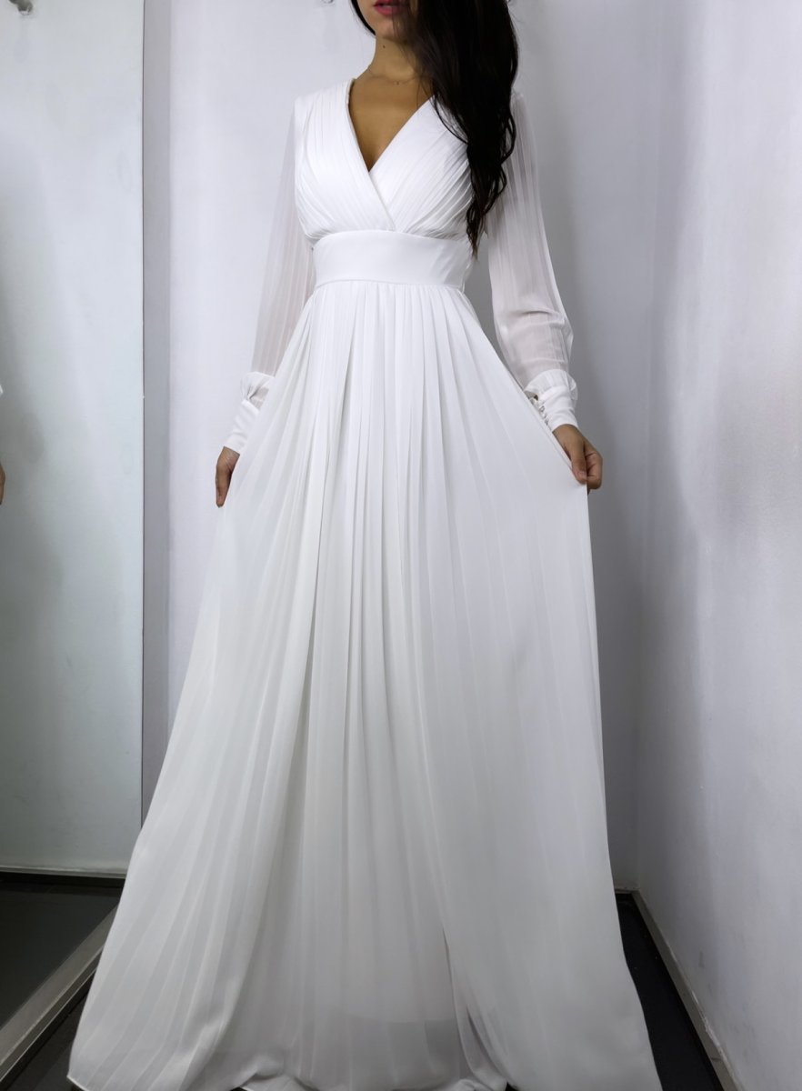 Vestido Tablas Espalda Novia - Imagen 4