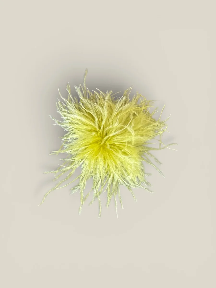 Tocado Pompón amarillo - Imagen 2