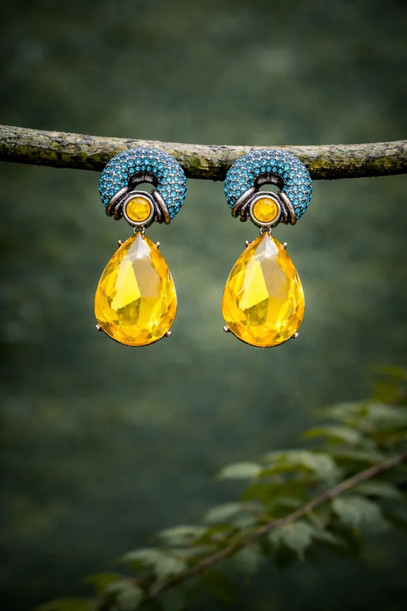 Pendientes Solé Amarillos - Imagen 2