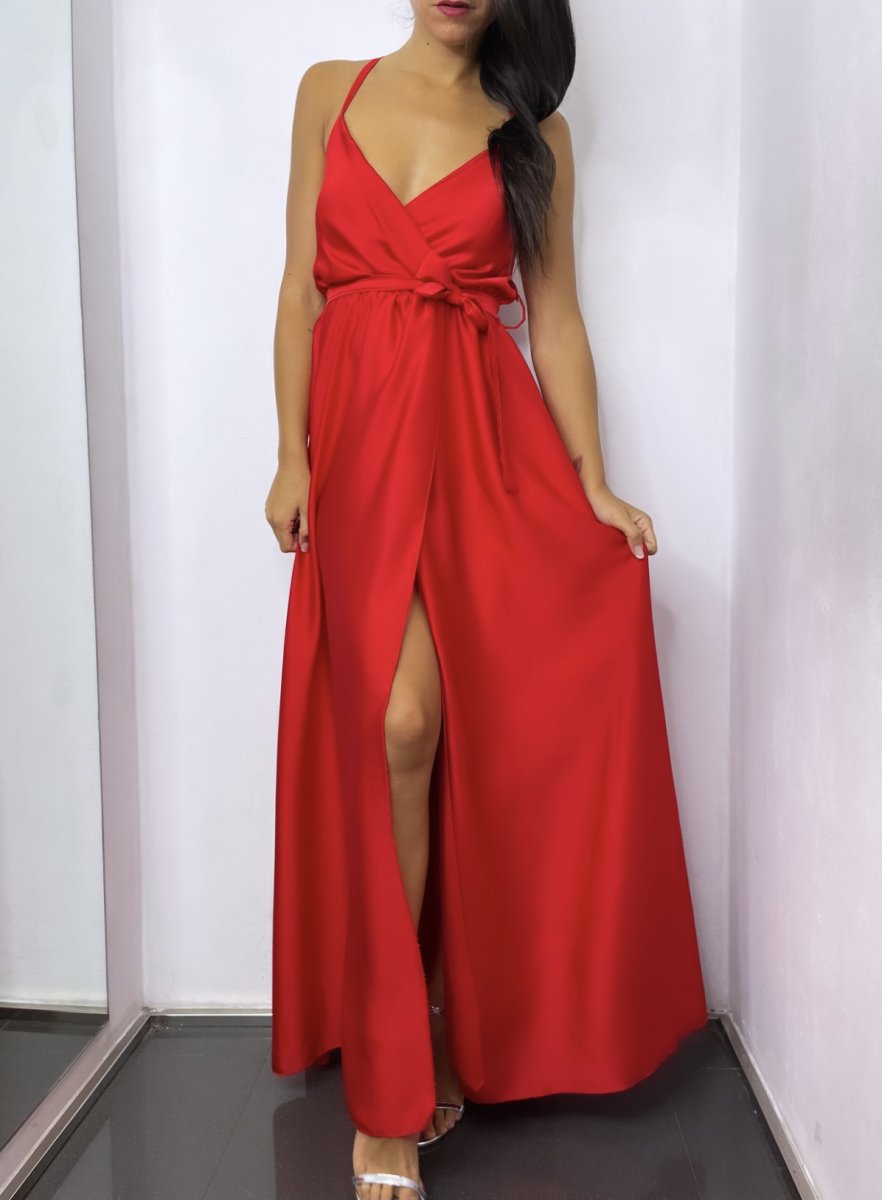 Vestido Seda Cruzado - Imagen 7