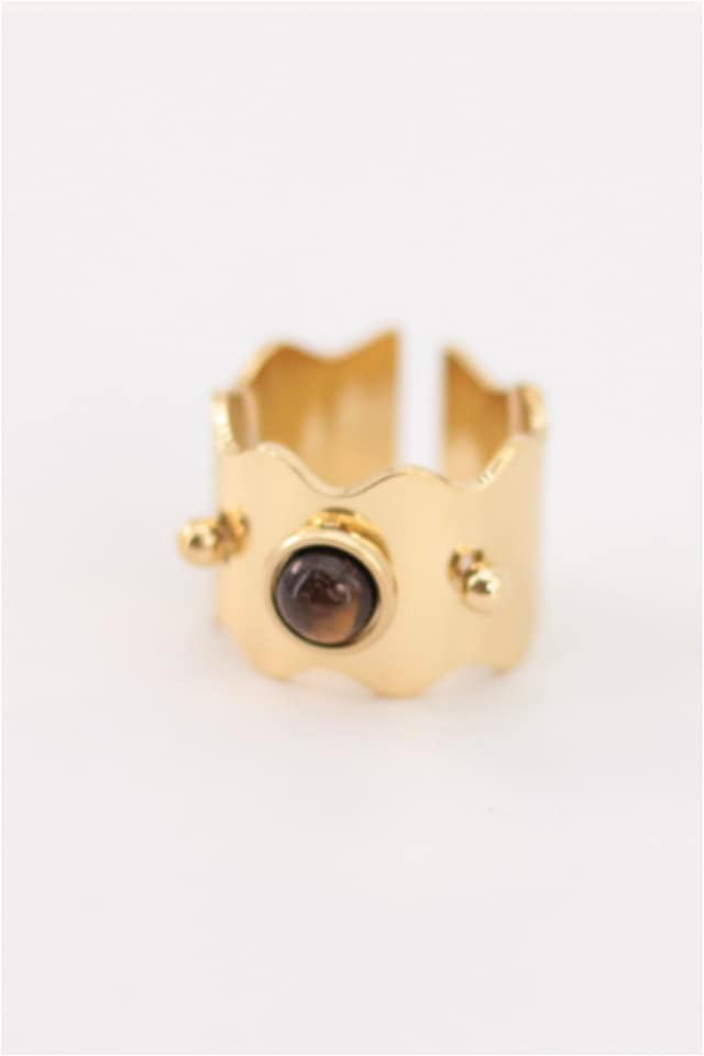 Anillo mujer acero ancho