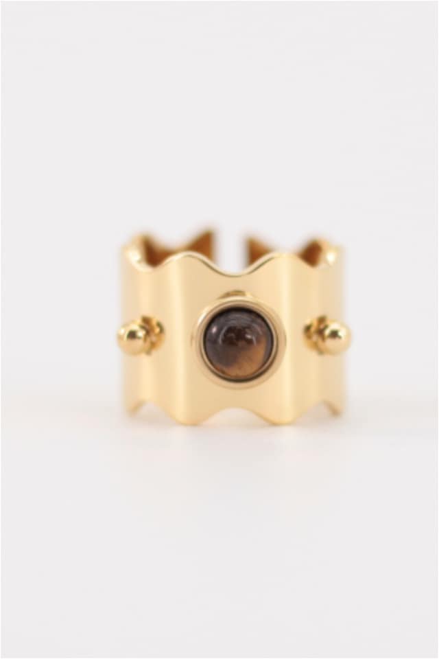 Anillo mujer acero ancho - Imagen 3