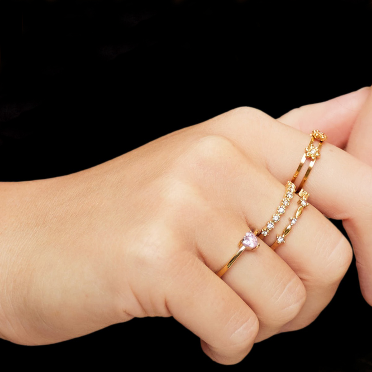 Anillo BELMA Acero Dorado - Imagen 3