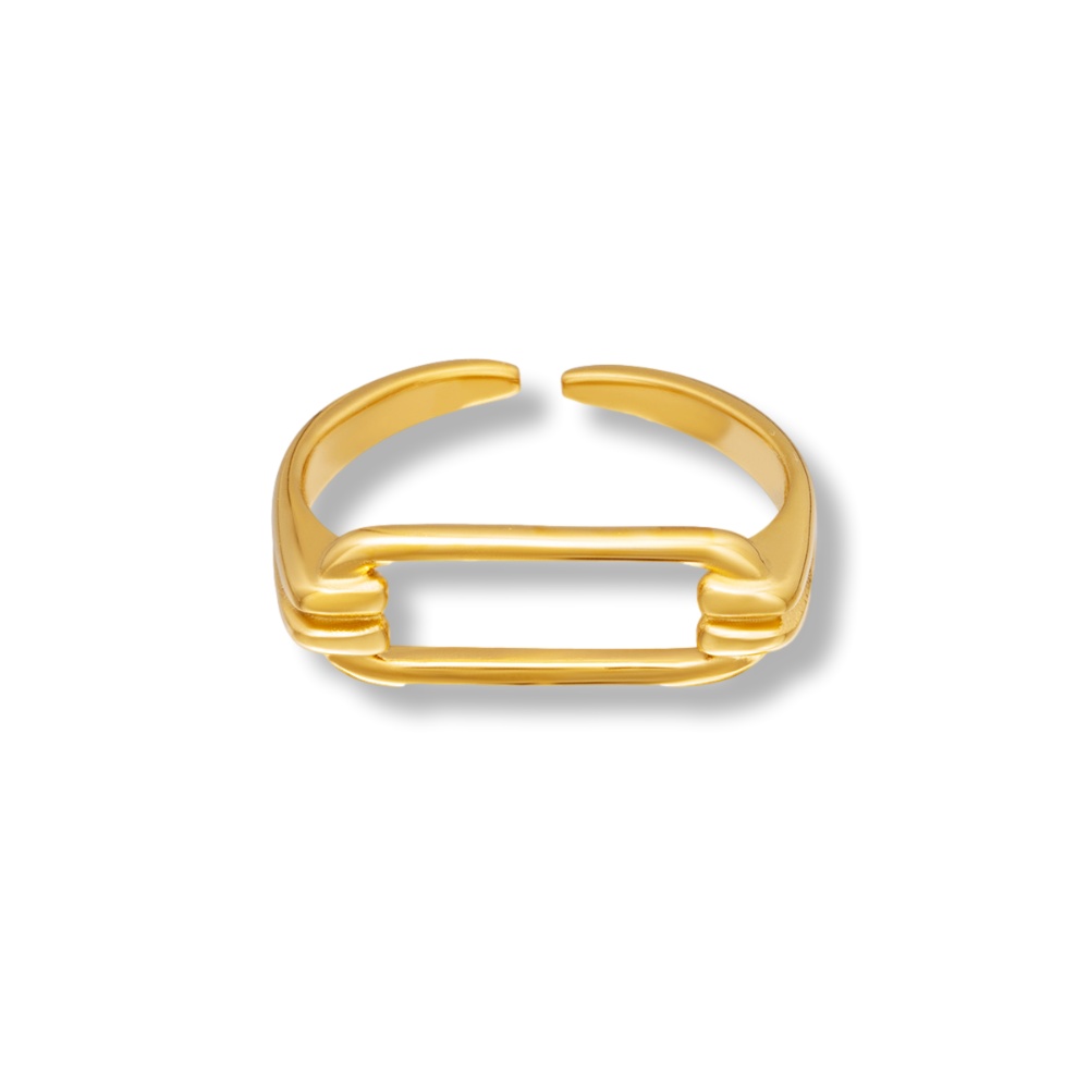 Anillo DANAE acero dorado